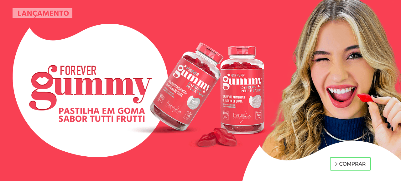 Lançamento Forever Gummy - pastilha em goma sabor tutti frutti