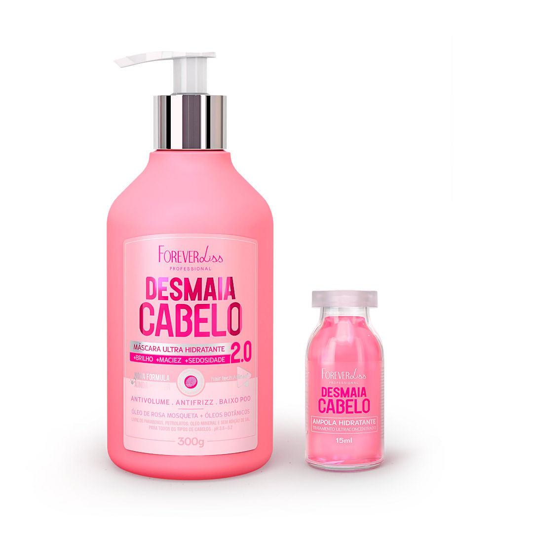 Kit Desmaia Cabelo 2.0 Forever Liss Nova Fórmula Mais Potente