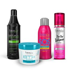 Kit-Shampoo-Detox-com-Btx-Zero-Forever-Liss-mais-Bye-Bye-e-SOS