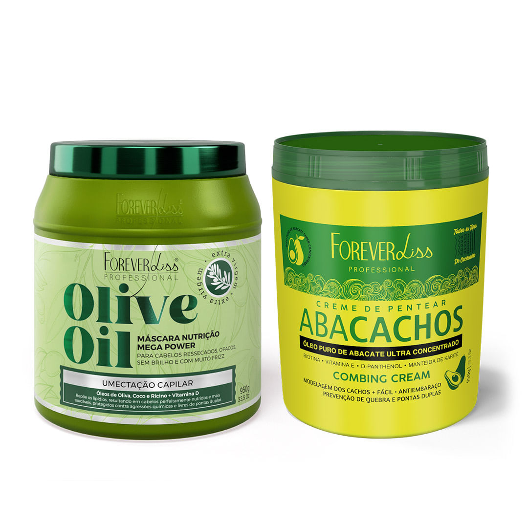 Kit-Umectacao-de-Abacate-com-Mascara-Olive-Oil-e-Creme-de-Pentear-Abacachos Kit-Umectacao-de-Abacate-com-Mascara-Olive-Oil-e-Creme-de-Pentear-Abacachos