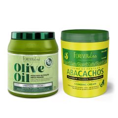 Kit-Umectacao-de-Abacate-com-Mascara-Olive-Oil-e-Creme-de-Pentear-Abacachos