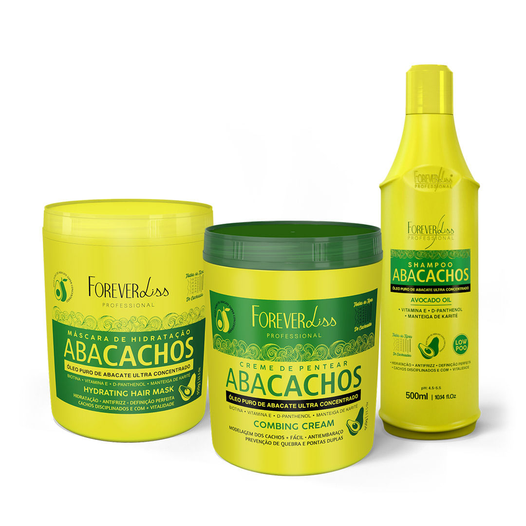 Kit Tratamento Capilar com Abacate Abacachos - Forever Liss