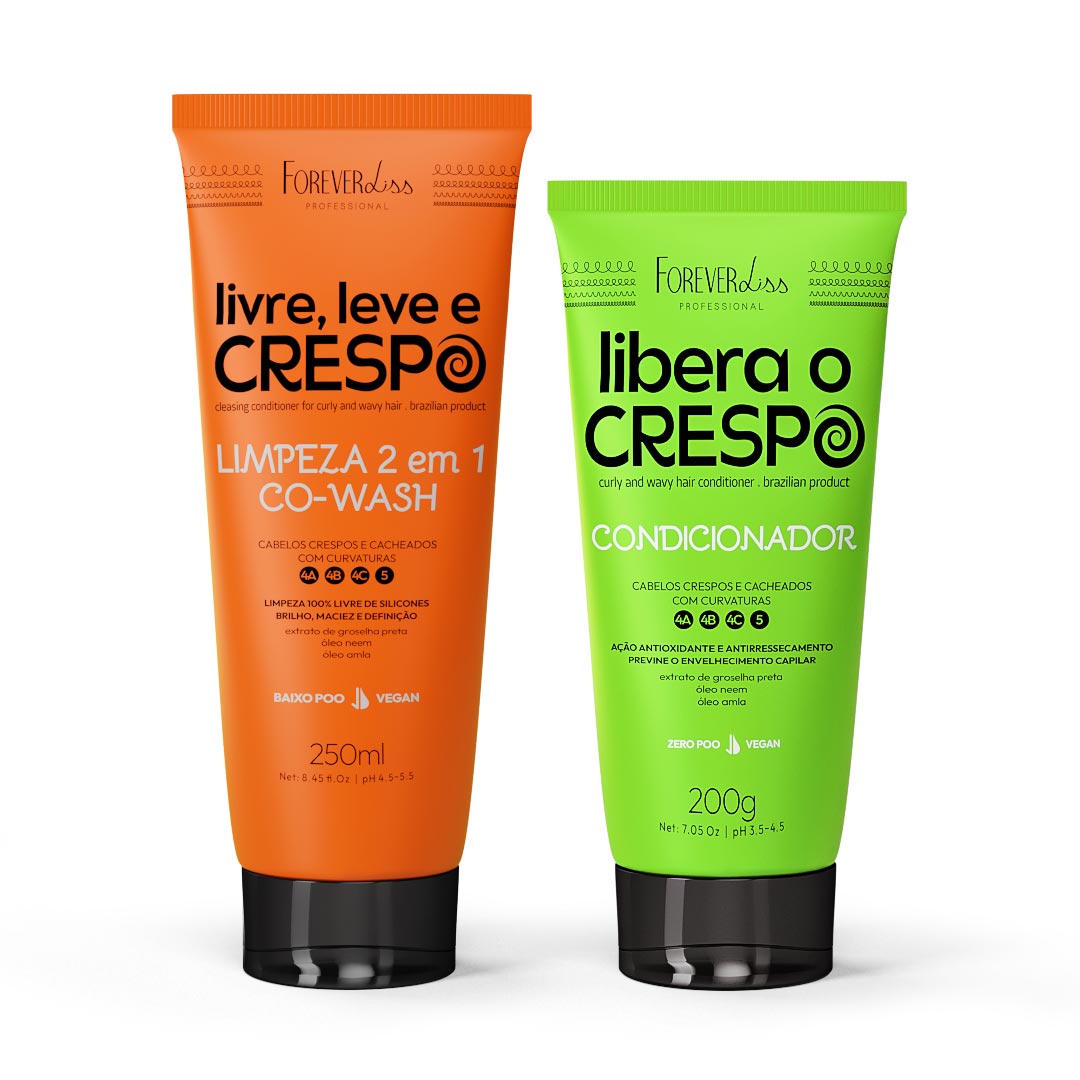 Kit-Livre-Leve-e-Crespo-Forever-Liss Kit-Livre-Leve-e-Crespo-Forever-Liss