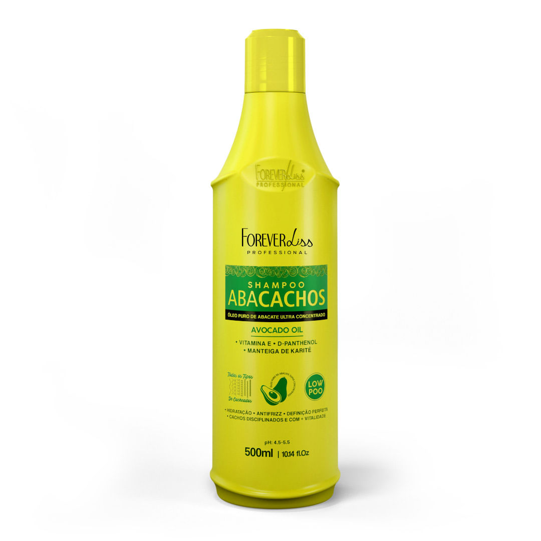 Shampoo de Abacate Abacachos Forever Liss 500ml Shampoo de Abacate Abacachos Forever Liss 500ml