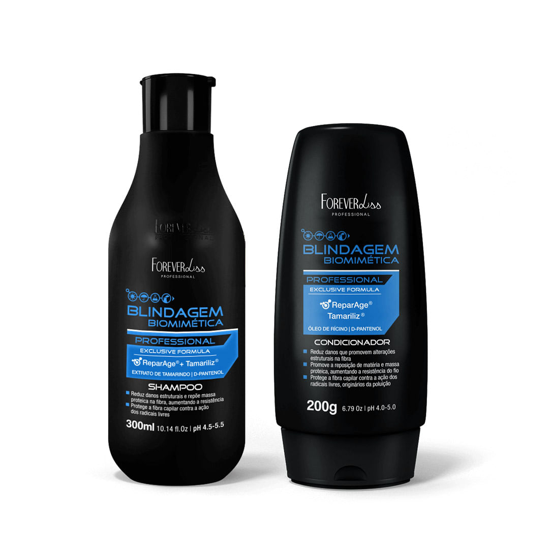 Kit Shampoo e Condicionador Blindagem Capilar Forever Liss