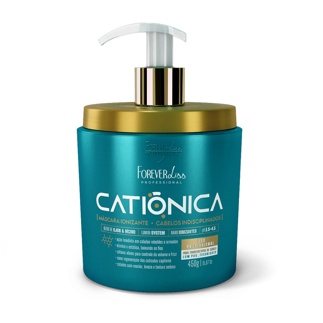 Máscara Capilar Catiônica Anti Frizz Forever Liss 450g